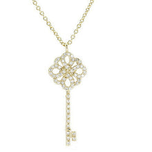 画像をギャラリービューアに読み込む, Pure ネックレス ペンダント レディース イエローゴールド 大粒 キュービック ジュエリー キー 鍵 PFL-206 管理No. 4560337904946