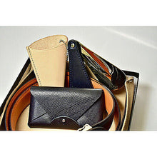 画像をギャラリービューアに読み込む, 長沢ベルト工業 イタリアンオイルレザーギフト向け3点セット NAVY SS001-NV 管理No. 4589452996919