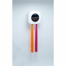 画像をギャラリービューアに読み込む, MEDIK 充電式歯ブラシ除菌ホルダー2本タイプ ピンク MDK-TS22PK 管理No. 4571475231214