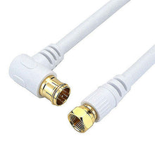 画像をギャラリービューアに読み込む, ホーリック アンテナケーブル 7m ホワイト L字差込式/ネジ式コネクタ AC70-597WH 管理No. 4533115065979