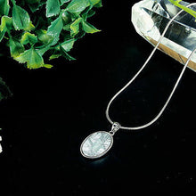 画像をギャラリービューアに読み込む, TENKAPAS ナミビア産 ギベオン隕石 ペンダント ネックレス 18×12mm p9504-m 管理No. 4549283256064