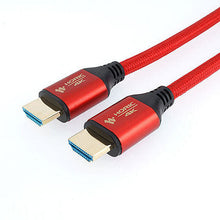 画像をギャラリービューアに読み込む, ホーリック HDMIケーブル 4m メッシュケーブル レッド HDM40-520RR 管理No. 4533115065207
