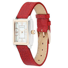 画像をギャラリービューアに読み込む, GRANDEUR レディースウォッチカラフルレザーバンドシリーズ トマトレッド ESL073T2 管理No. 4540070280590