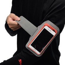 画像をギャラリービューアに読み込む, エツミ ランニングアームバンド グレー/オレンジ V-82217 管理No. 4975981822179