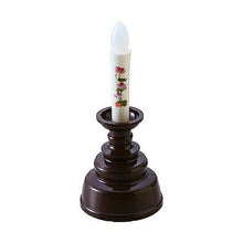 画像をギャラリービューアに読み込む, 2本セット 旭電機化成 安心の絵ろうそくミニ ブラウン 8127831X2 管理No. 4589452992188