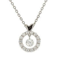 画像をギャラリービューアに読み込む, TirrLirr スウィング 揺れる ネックレス シルバー925 キュービック TNSS-003 管理No. 4560337902706