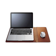 画像をギャラリービューアに読み込む, エレコム PC用インナーバッグ/デスクマット×レザーケース/縦型/14inch/キャメル BM-IBSVD14CA 管理No. 4549550173926