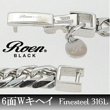 画像をギャラリービューアに読み込む, RoenBLACK ロエン ブラック 6面W 喜平 キヘイ ネックレス チェーン 50cm 5.7mm 金属アレルギー対応 RO-911 管理No. 4560337901617