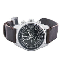 画像をギャラリービューアに読み込む, GRANDEUR メンズウォッチイタリアンレザーバンドシリーズ マローネ(焦げ茶) GRP001W3 管理No. 4540070720089