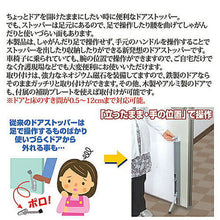 画像をギャラリービューアに読み込む, ノムラテック ハンディドアストッパー グレー 8109072 管理No. 4909314411297