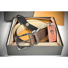 画像をギャラリービューアに読み込む, 長沢ベルト工業 栃木レザーオイルシュリンクベルト ダークブラウン KR005-DB 管理No. 4589452992324