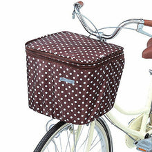 画像をギャラリービューアに読み込む, 川住製作所 2段式 前カゴカバー(両開き)ブラウンドット KW-541BR 8088291 管理No. 4986012110233