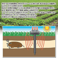 画像をギャラリービューアに読み込む, セーブ・インダストリー ソーラー式モグラ撃退器 2本入 811873 管理No. 4989918505141