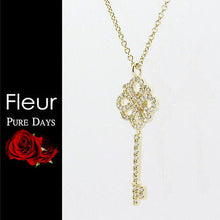 画像をギャラリービューアに読み込む, Pure ネックレス ペンダント レディース イエローゴールド 大粒 キュービック ジュエリー キー 鍵 PFL-206 管理No. 4560337904946