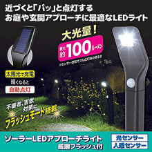 画像をギャラリービューアに読み込む, 2個セット 後藤 ソーラーLEDアプローチライト(威嚇フラッシュ付) 870439X2 管理No. 4589453407407