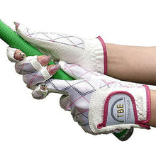 画像をギャラリービューアに読み込む, TOBIEMON(トビエモン) 飛衛門 ゴルフグローブ レディース ゴルフ用 ストレッチグローブ 両手用 ホワイトピンク R&A公認 T-LG 管理No. 4573424240711