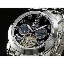 画像をギャラリービューアに読み込む, J.HARRISON 多機能付ビッグテンプ自動巻&手巻き JH-008BB 管理No. 4582263140830