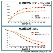 画像をギャラリービューアに読み込む, テクノエイム 冬も夏も使える 保温・遮熱レースカーテン 812919 管理No. 4580212415411