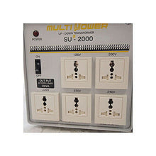 画像をギャラリービューアに読み込む, スワロー電機 受注生産のため納期約2週間100?240V対応 マルチ変圧器 2000W SU-2000 管理No. 4935253230996