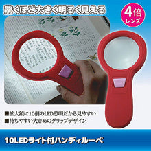 画像をギャラリービューアに読み込む, セーブ・インダストリー 10LEDライト付ハンディルーペ 809268 管理No. 4989918504755