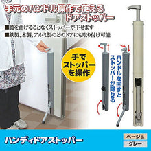 画像をギャラリービューアに読み込む, ノムラテック ハンディドアストッパー　グレー 8109072 管理No. 4909314411297
