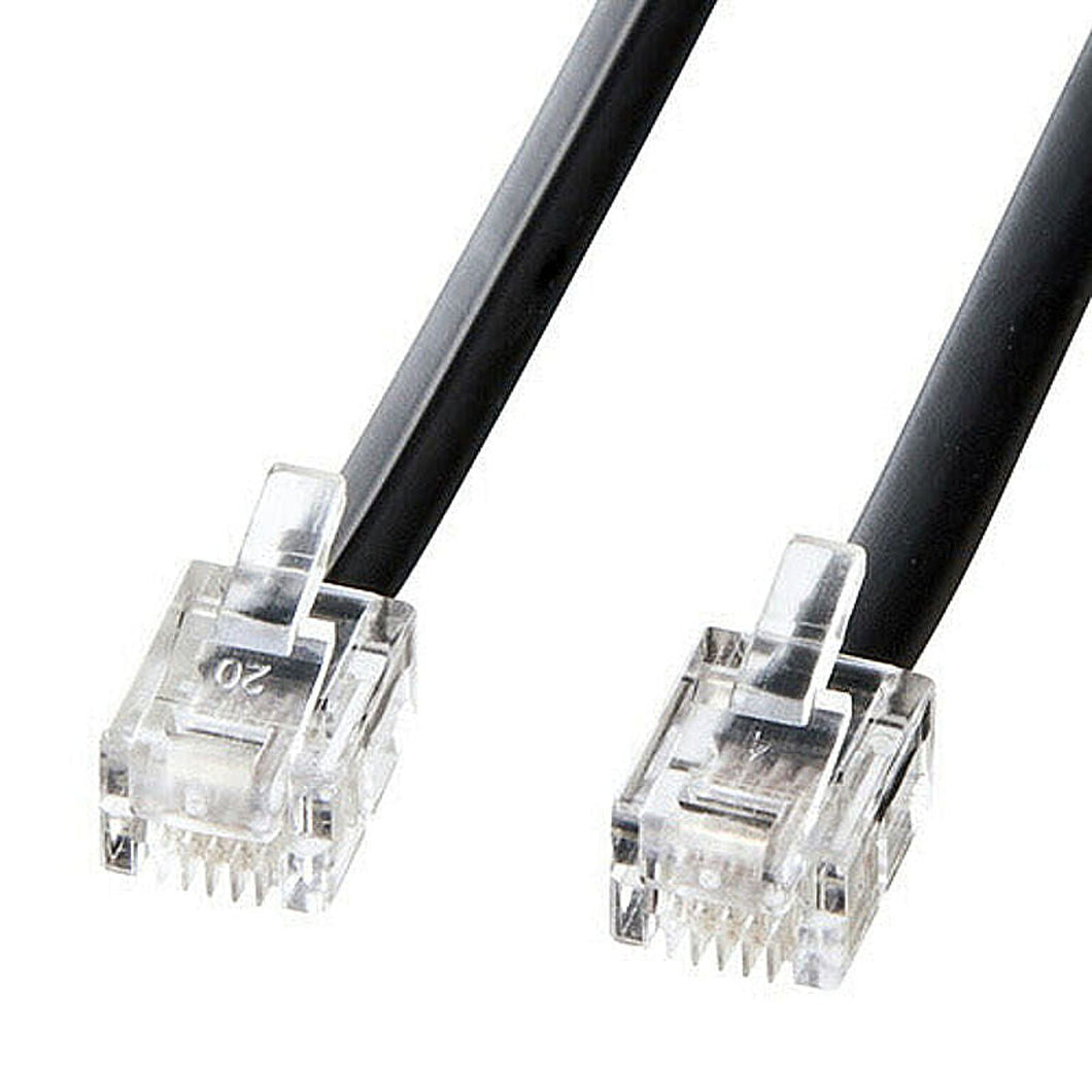 サンワサプライ モジュラーケーブル(黒) TEL-N1-1BKN2 管理No. 4969887760123