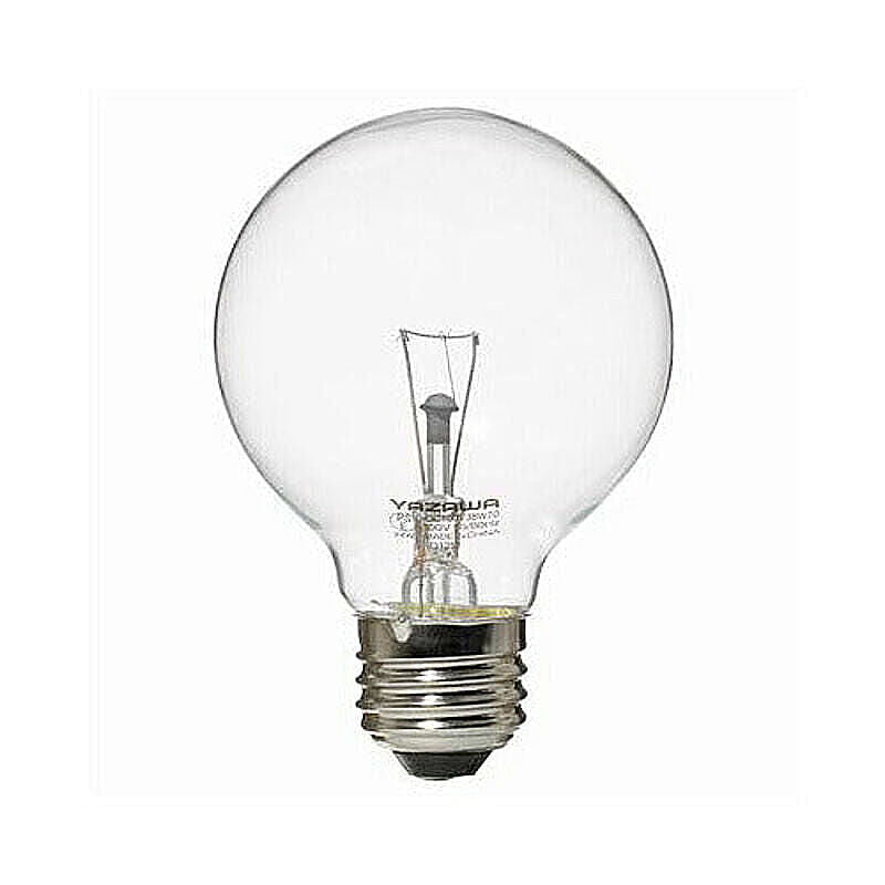 YAZAWA　ボール電球60W形クリア　GC100V57W70 管理No. 4966307312672