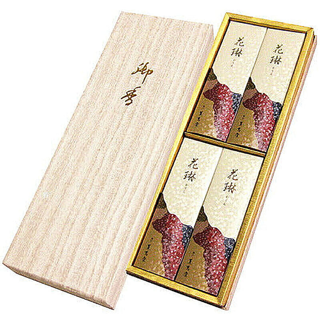 薫寿堂 薫寿堂花琳 和装紙箱 短寸4箱 6320-055 管理No. 4972853350013