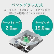 画像をギャラリービューアに読み込む, エレコム 有線テンキーパッド/パンタグラフ/薄型/ブラック TK-TCP018BK 管理No. 4953103356061
