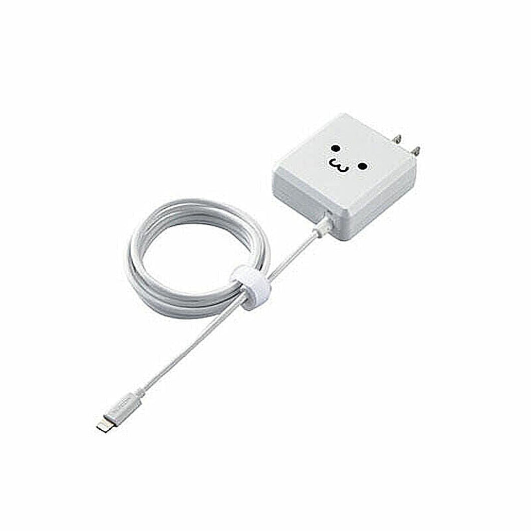エレコム LightningAC充電器 PD準拠 18W Lightningケーブル一体型 1.5m ホワイトフェイス MPA-ACLP03WF 管理No. 4549550155762
