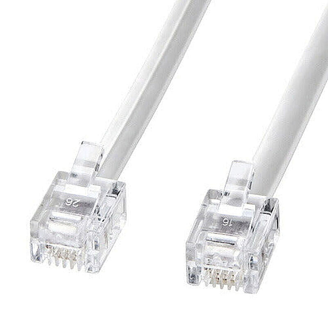 サンワサプライ モジュラーケーブル(白) TEL-N1-10N2 管理No. 4969887760093