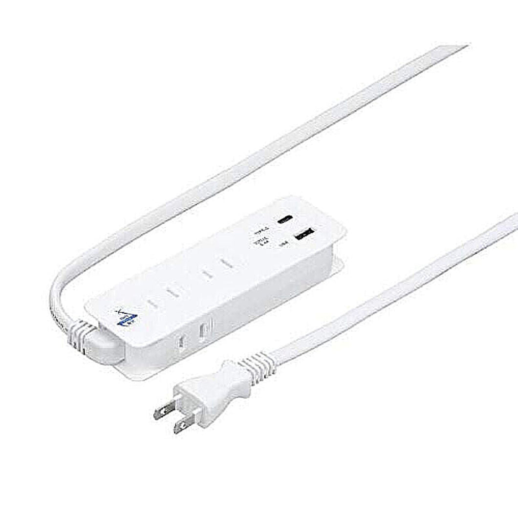 5個セット YAZAWA 国内海外兼用3AC2USB3.4A1mタイプC付 VFC34A3AC1CX5 管理No. 4589453400170