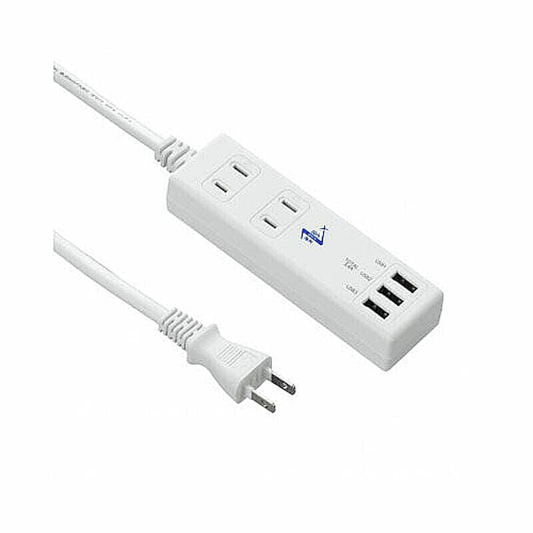 【5個セット】 YAZAWA 国内海外兼用2AC3USB3.4A1mVFC34A2AC3UX5 管理No. 4589453005795
