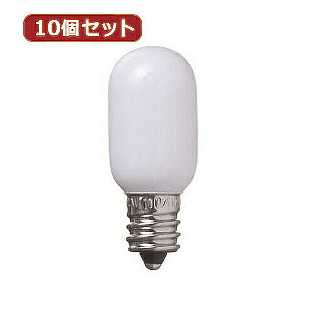 YAZAWA 10個セット ナツメ球15Wクリア T201215CX10 管理No. 4560352848621