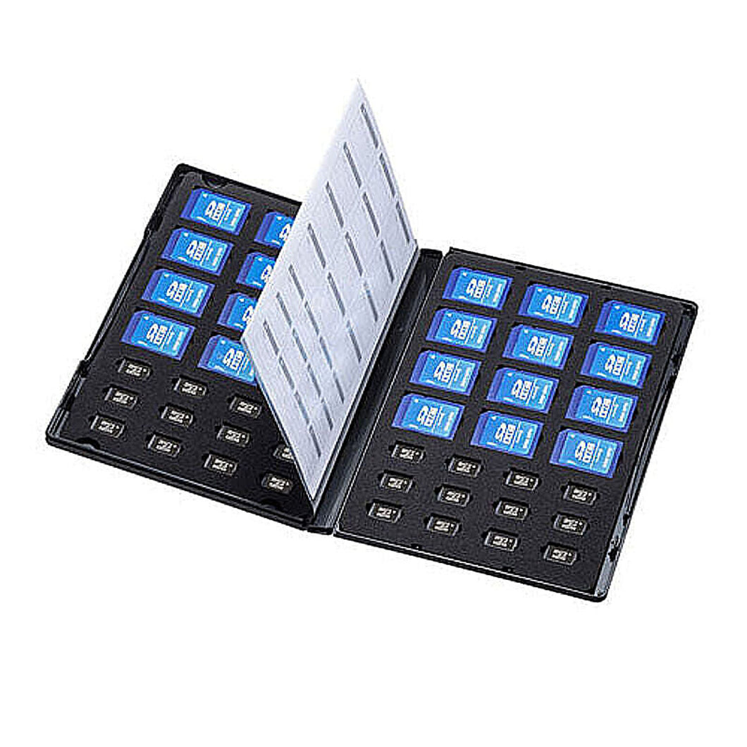 サンワサプライ DVDトールケース型メモリーカード管理ケース FC-MMC28SDM 管理No. 4969887314135