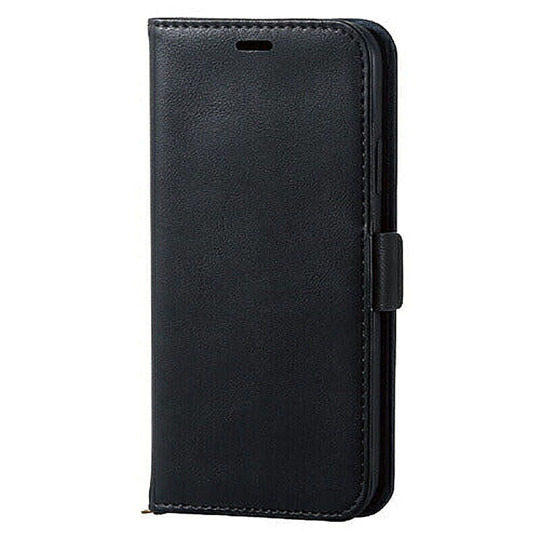 エレコム iPhone XS/ソフトレザーカバー/磁石付/ブラック PM-A18BPLFYBK 管理No. 4953103368453
