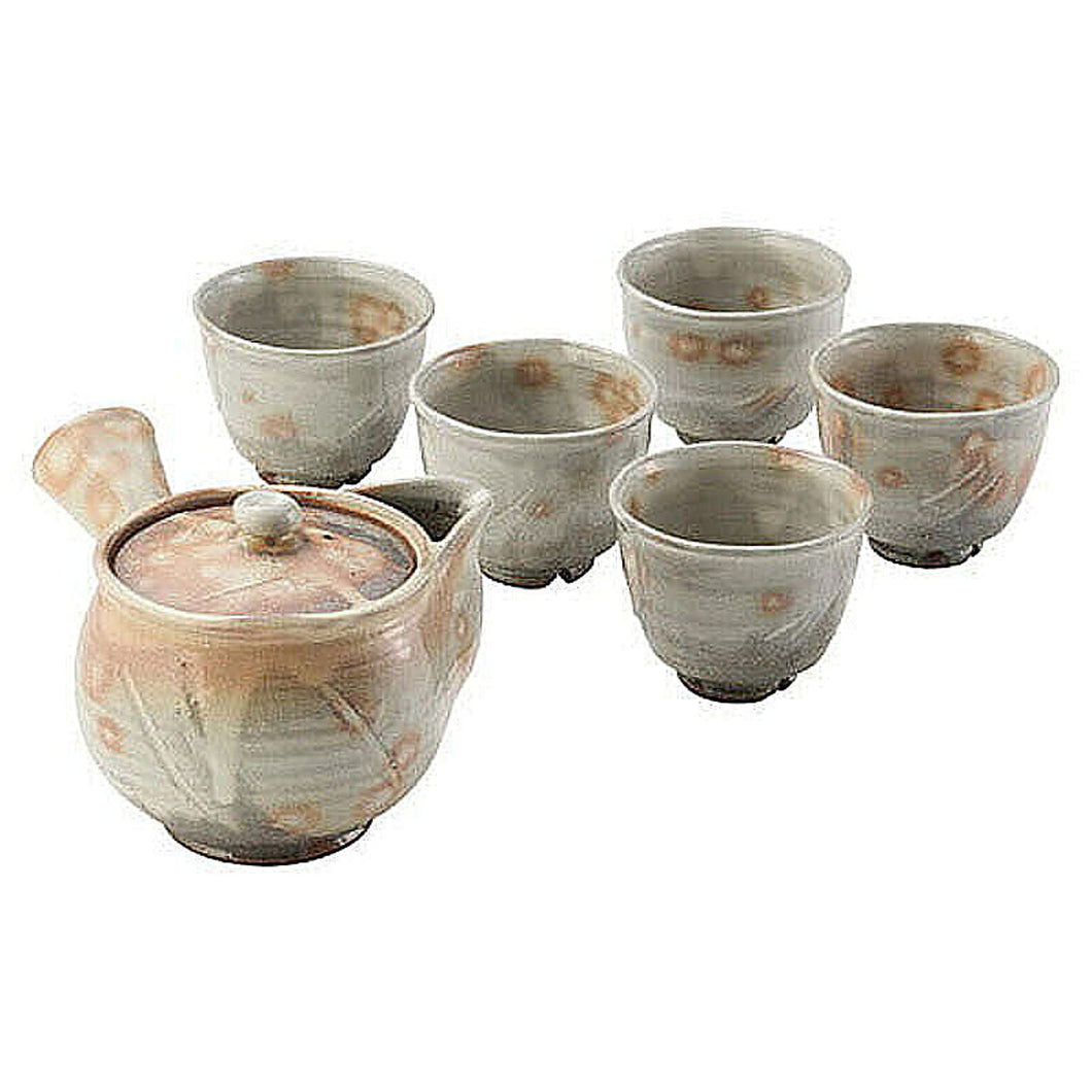 萩焼 御本手茶器揃 M81108528 管理No. 4541352900014